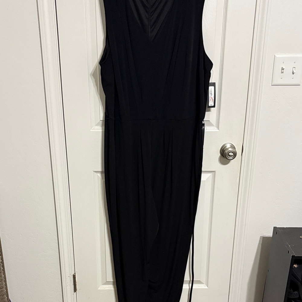 Worthington Black Sleeveless Jumpsuit